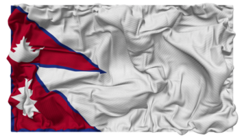 Nepal Flag Waves with Realistic Bump Texture, Flag Background, 3D Rendering png