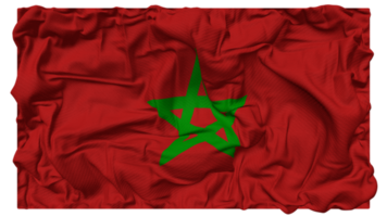 Maroc drapeau vagues avec réaliste bosse texture, drapeau arrière-plan, 3d le rendu png