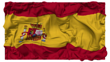 Spanien flagga vågor med realistisk stöta textur, flagga bakgrund, 3d tolkning png