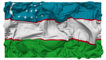 Uzbekistan Flag Waves with Realistic Bump Texture, Flag Background, 3D Rendering png