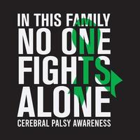 Cerebral Palsy Awareness, Green Ribbon vector