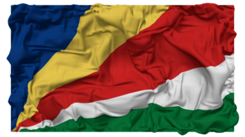 seychelles bandeira ondas com realista colisão textura, bandeira fundo, 3d Renderização png