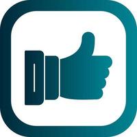 Thumbs Up Vector Icon Design