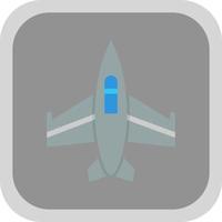 Fighter Jet Vector Icon Design