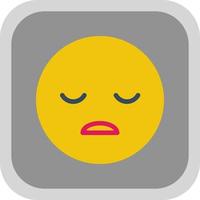 Frown Open Vector Icon Design