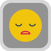 Frown Open Vector Icon Design