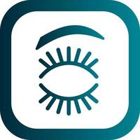 Eyelash Vector Icon Design