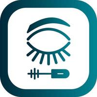 Eyelash Mascara Vector Icon Design