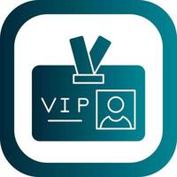 VIP Pass Vector Icon Design