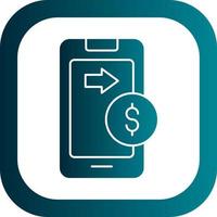 diseño de icono de vector de transferencia de dinero