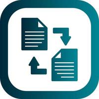 Documents Exchange Vector Icon Design