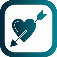 Heart Arrow Vector Icon Design