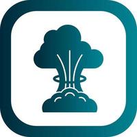 Nuclear Explosion Vector Icon Design