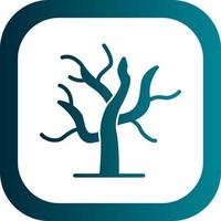 Dry Tree Vector Icon Design