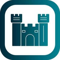 Castle Gate Vector Icon Design