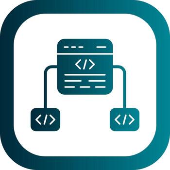 diseño de icono de vector de marco de código