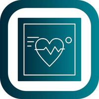 Electrocardiogram Vector Icon Design