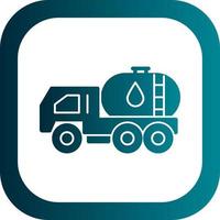 Oil Tanker Vector Icon Design