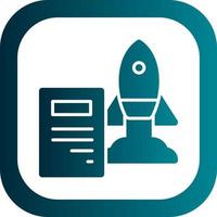 Project Launch Vector Icon Design