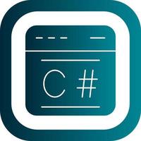 C Sharp Vector Icon Design