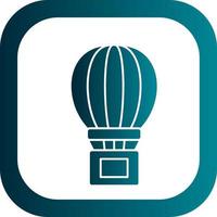 Air Balloon Delivery Vector Icon Design