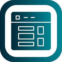 Website Layout Vector Icon Design