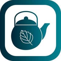 Tea Pot Vector Icon Design