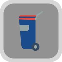 diseño de icono de vector de contenedor de basura