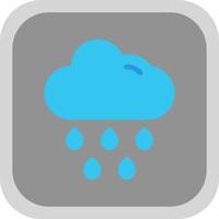 Cloud Rain Vector Icon Design