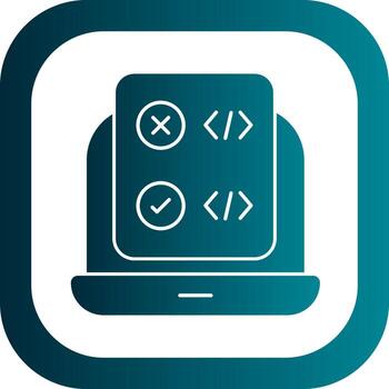 diseño de icono de vector de corrección de código