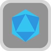 Dice D20 Vector Icon Design