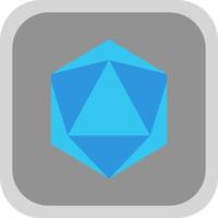 Dice D20 Vector Icon Design