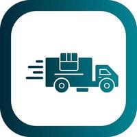 Delivery Truck Vector Icon Design