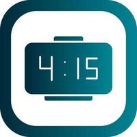 Digital Clock Vector Icon Design