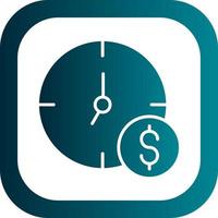 el tiempo es dinero vector icono de diseño