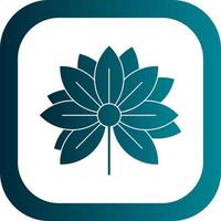 Lotus Flower Vector Icon Design