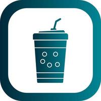 Bubble Tea Vector Icon Design