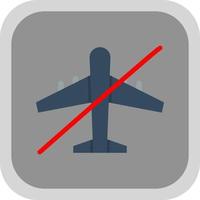 Plane Slash Vector Icon Design