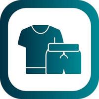 Exercise Clothes Vector Icon Design