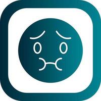 Nauseated Face Vector Icon Design
