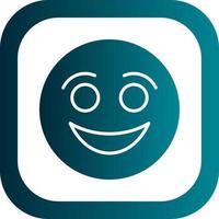 Smiling Face Vector Icon Design