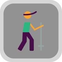 Hiking Vector Icon Design