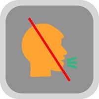 Head Side Cough Slash Vector Icon Design