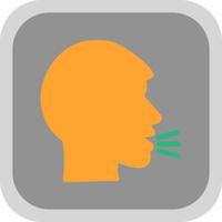 Head Side Cough Vector Icon Design