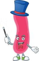 Cartoon character of fusobacteria vector