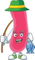 Cartoon character of fusobacteria vector