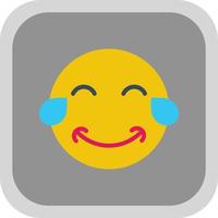 Grin Tears Vector Icon Design
