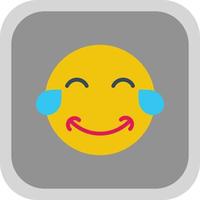 Grin Tears Vector Icon Design