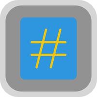 Hashtag Vector Icon Design