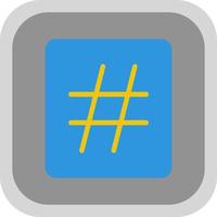 Hashtag Vector Icon Design